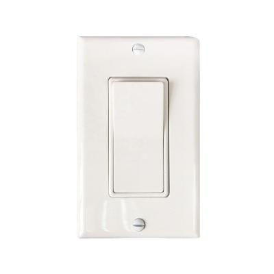 China American Style Residential/General Purpose Decorum Switch 15A 120V/277V Rocker Switch, 1 Way Single Pole Wall Light Switches, UL Approved for sale