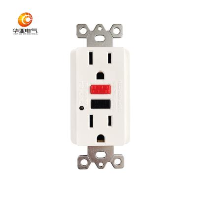 China Residential/General Purpose 15A 125V American GFCI High Quality Receptacle, White, Ground Defect, ETL/cETL Listed for sale