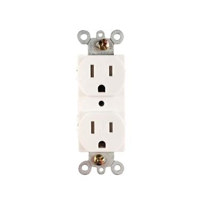 China Residential/General Purpose Duplex Receptacle 15A 125V Tamper Heavy Duty TR Receptacle Wall Switch Socket Outlet, UL Approved for sale