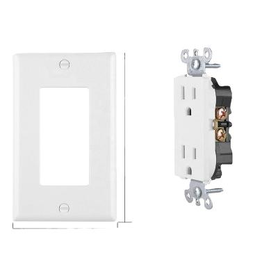 China Residential/General Purpose American Standard Outlet 15A 110V-125V Decorums Duplex Receptacle Outlet Electrical Outlet UL Listed Wall Outlet for sale