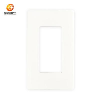 China American style hot sale wallplate 1 strip wall switch plate outlet cover,screwless wallplate,PC material.UL approved LD-7101A for sale