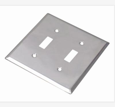 China Residential / General Purpose American Style Wall Plate , 2 Gang Diverter Cover for sale