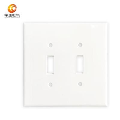 China High Quality American Plastic Wall Plate, 2 Gang Inverter Cover, UL Approved LD-7002 for sale