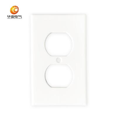 China High quality American style plastic wallplate, 1Gang duplex receptacle cover, UL approved LD-7201 for sale