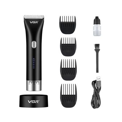 China VGR V-185 Outdoor Adjustable Rechargeable Hair Clippers Barber Hair Trimmer Cordless Professional Electric for sale