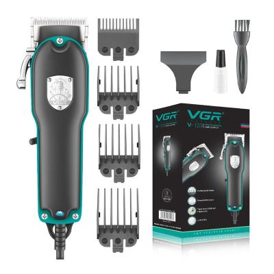 China VGR V-123 Barber Equipment Powerful AC Motor Outdoor Mains Cord Professional Electric Clipper For Men for sale