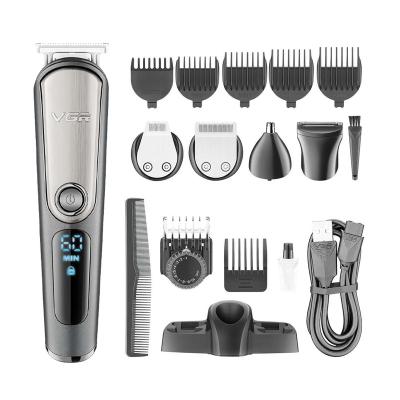 China VGR Outdoor V-105 4 in 1 Cordless Electric Shavers Trimmer Grooming Kit Rechargeable Body Trimmer Professional Set for Men for sale