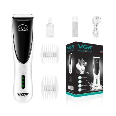 China VGR V-232 Outdoor Ceramic Blades Waterproof Dog and Cat Hair Clippers Professional USB Rechargeable Electric Cordless Pet Hair Trimmer for sale