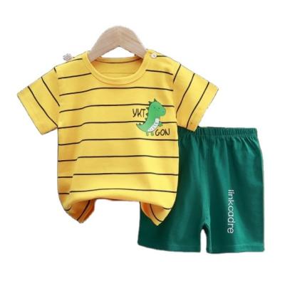 China Antibacterial Design Baby Boy Clothing Sets 2pcs T-shirt Kids Clothes for sale