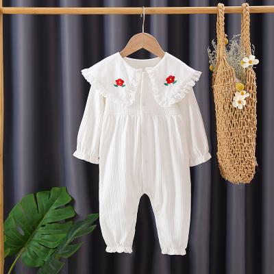 China 100% cotton children's boutique clothing 2021 new girls tutu skirt summer halter hollow romper clothes for sale