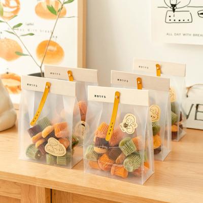 China Bio-degradable Biodegradable Transparent Gift Bag Custom Printed Pouches Manual Sealing Candy Nuts Dried Fruits Packaging Peanut Snack Bag for sale