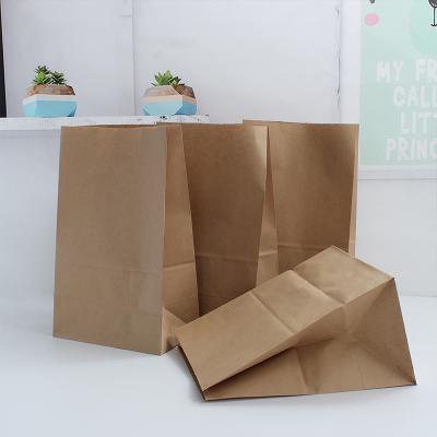 China Handmade Factory Directly Sale Brown Kraft Paper Bag Reusable Shopping Paper Bag for sale