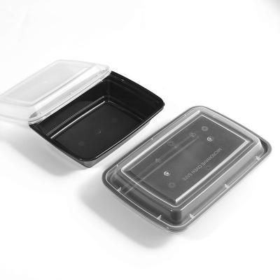 China Microwavable Trading In Bulk Rectangular PP Plastic Disposable Microwave Food Container Lunch Box for sale