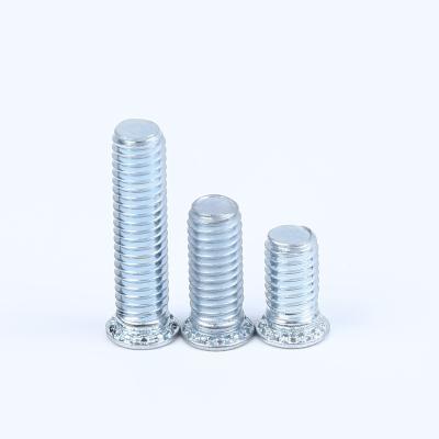 China Round Factory Low Price Carbon steel Flat Head Metric Self Clinching screw Series for sale