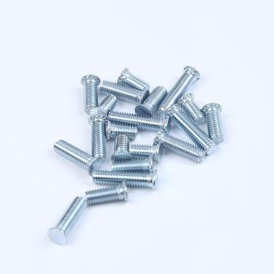 China Round Environmental protection blue zinc plated Carbon steel Swage screw Self clinching screw for sale