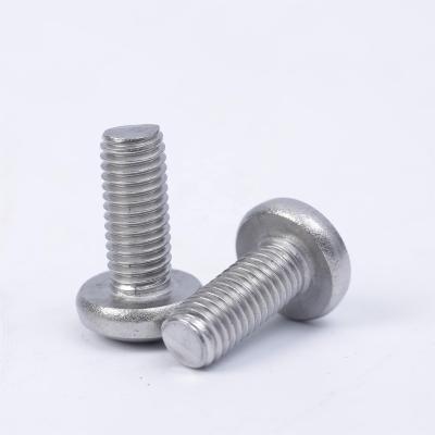 China Round 10PCS High Quality OEM ODM 304 Stainless steel M6 Cross Pan Head Machine Screw for sale