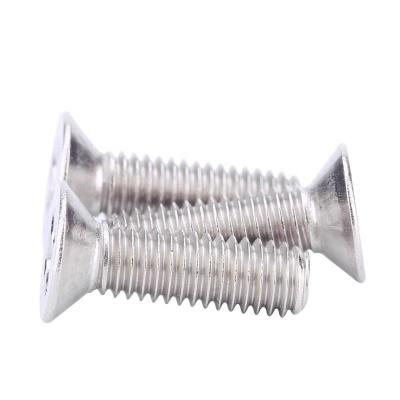 China Pan 100 pcs 304 Stainless Steel M2 Size Stainless Steel Hexagon Socket Countersunk Head Screw for sale