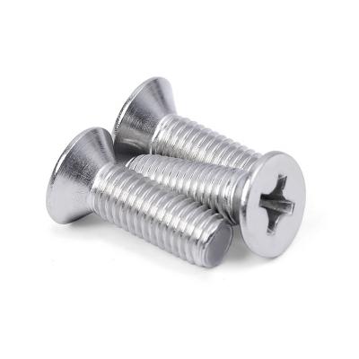 China Pan 50PCS M4 304 Stainless Steel self drilling screws Cross recessed countersunk head screws for sale