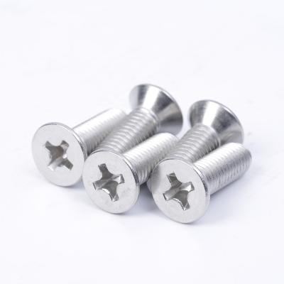 China Pan 50PCS M5 304 Stainless Steel  large flat pan wafer head cross machine screw Cap screws for sale