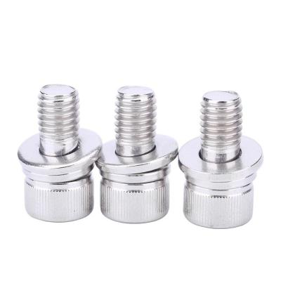 China Hexagon socket 20PCS M3 304 Stainless Steel Plain Knurled Hexagon Socket Screw assembled with spring and flat washer for sale