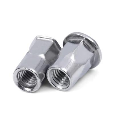 China Connection M3M4M5M6M8M10 304 stainless steel flat head Countersunk inner hexagon screw insert nuts Rivet nut for sale