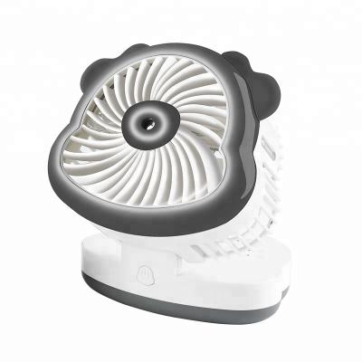 China USB Gift Filling Product For Custom Logo 2021 Portable Folding USB Mini Fan With Water Mist for sale