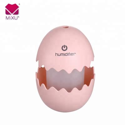 China 2021 Hotel Import to the United States Mini Car Ionizer Air Purifier Portable Cold Mist Humidifier with Egg Shape for sale