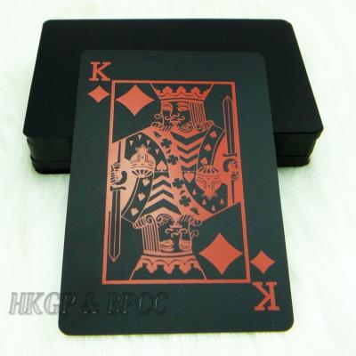 China Wholesale Plastic Plastic Black Playing Card , Custom Plastic Playing Card for sale