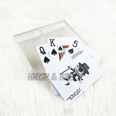 China Plastic Poker Cards Bundle With Plastic Playing Cards Case for sale