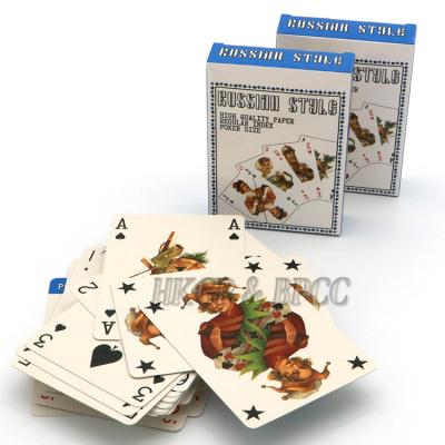 China Plastic PVC Gold Plated Custom Design Poker Game Cards for sale