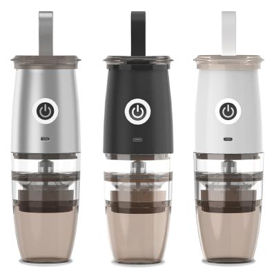 China Portable Mini Automatic Silver Coffee Grinders 150ML USB Car Electric Coffee Grinder for sale