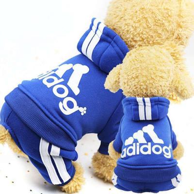 China 2020 Original Amazon Viable Hot Selling Adidog Pet Clothes For Dog Cat Puppy Hoodies Coat for sale