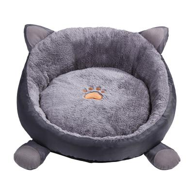 China Breathable Winter Warm Dog Bed With Removable Washable Cover Cute Cartoon Ears Pet Pocket Pet Bed for sale