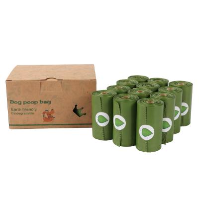 China Amazon Sustainable Product 100%Biodegradable Doggie Dog Poop Compostable Bag For Sale for sale