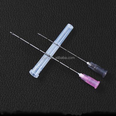 China Eco-friendly Needle 25g 50mm Disposable Blunt Tip Micro Cannula Needle For Dermal Filler Buttocks Injections for sale