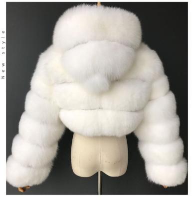 China Factory Wholesale Quality Breathable Hot Sale Women's Faux Fur Jacket Women Grow Hooded Fur Coat for sale