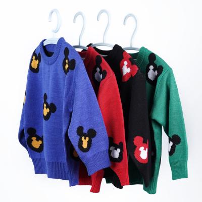 China Wholesale Anti-wrinkle Baby Knit Sweater Children O-neck Comfortable Kid Knitwear Sweater for sale