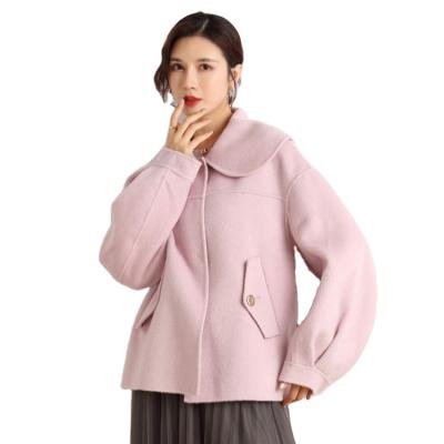 China New Arrival Fashion Women Winter Jacket Ladies Trench Coat Reversible 100% Wool Coat for sale