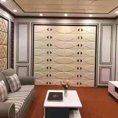 China modern decorative leather 3d wall panels for sale