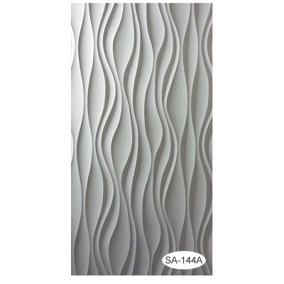 China Modern Bed Background Decorative 3d Wave Shape Wall Art for sale