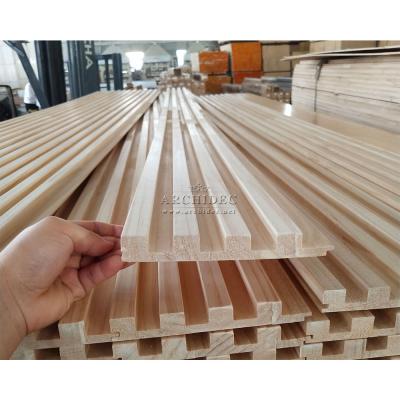 China Modern Solid Wood Slats 3d Wall Panels New Product Professional 20 Years Factory for sale