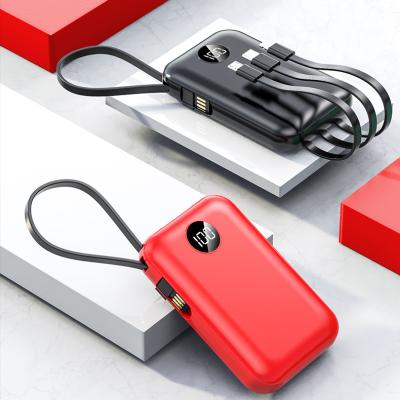 China Digital Dual Screen 10000mah LED Display PD Mini PowerBank 10000mAh Fast Charging Power Bank for sale