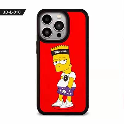 China Fashion 3D Cartoon Pattern Shockproof Printing TPU Silicone Back Cover Printing Mobile Phone Case Custom For Iphone 12 13 pro max for sale