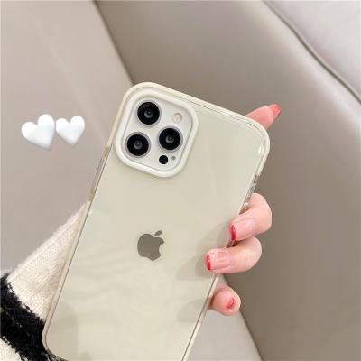 China New 2021 Amazon Shockproof Hot Selling Full Clear Soft TPU Cover Phone Case For iPhone 13 Mini Pro Max for sale