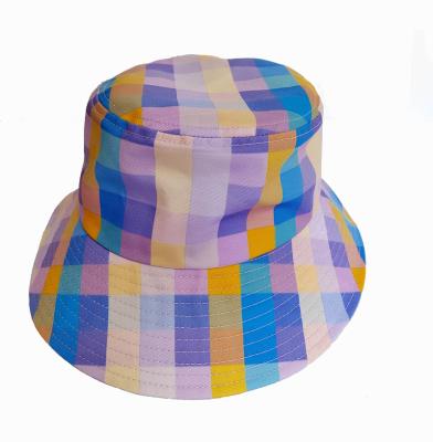 China Fashion Summer Sun Protection Mesh Polyester Beach Wide Brim Outdoor Bucket Hat For Kids With String for sale