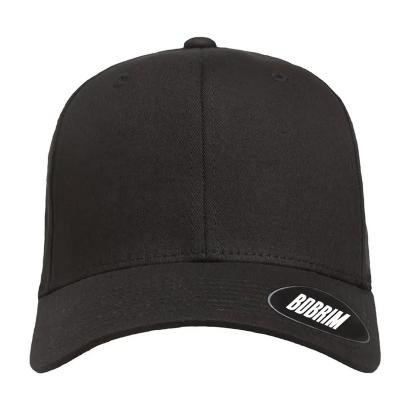 China Wholesale Custom Panel COMMON Flex Fitted Baseball Hat, Closed Back Sport High Quality 6 Logo Seamless Hat for sale