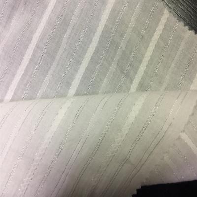 China Cotton lurex fabric gauze cotton gauze fabric jacquard anti-static Shinning cotton fabric for clothing for sale