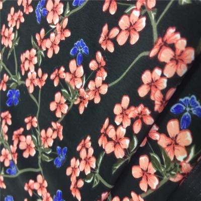 China Soft Hand Feeling Tear-Resistant Flower Printed Polyester Koshibo Fabric 100% Polyester Printed Fabric For Clothing for sale