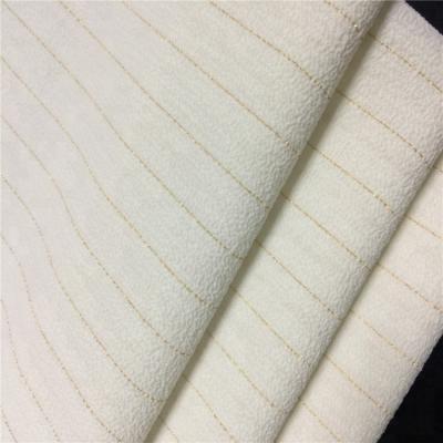 China New Product Fashionable Bubble Crepe Fabric Polyester Lurex Spandex Fabric Tear-Resistant For Garment for sale