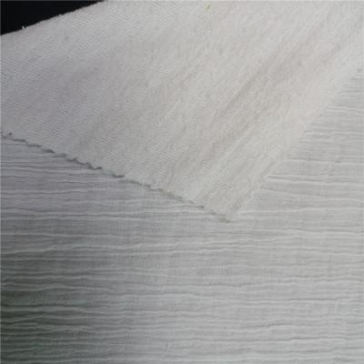 China New Product Anti-static High Quality Plain 100% Cotton Crepe Fabric For Garment for sale